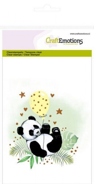 Craft Emotions Clear Stamps - Panda